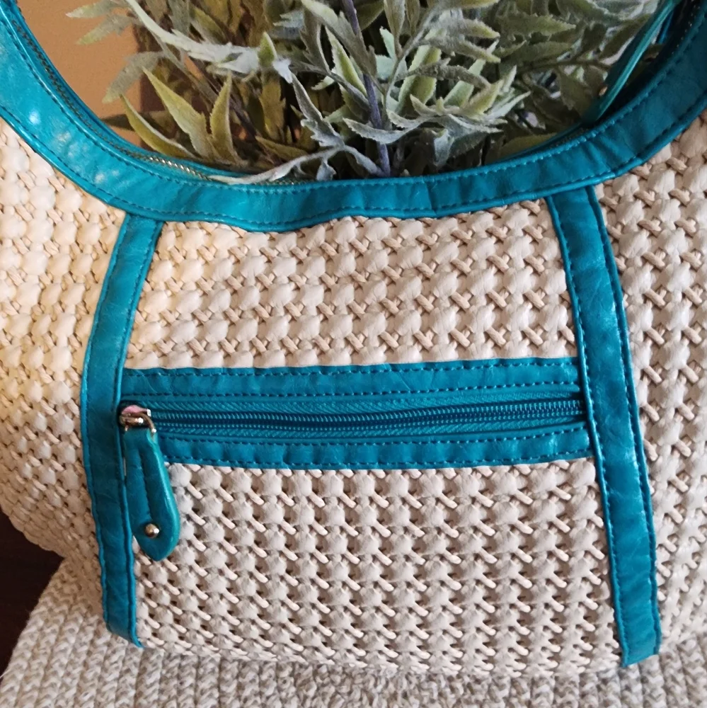 Big Buddha® Woven Hobo Shoulder Bag